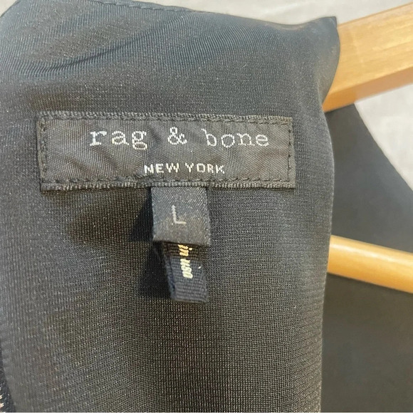 85%OFF❣️Rag & Bone Black Satin Sleek Sleeveless Blouse Tank Top, L - Picture 5 of 12